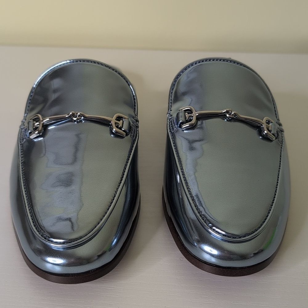 Sam Edelman Size 6 Linnie Mule In Metallic Sky, NEW - Picture 4 of 11